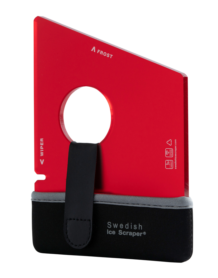 Red Swedish Ice Scraper available from driveden.com